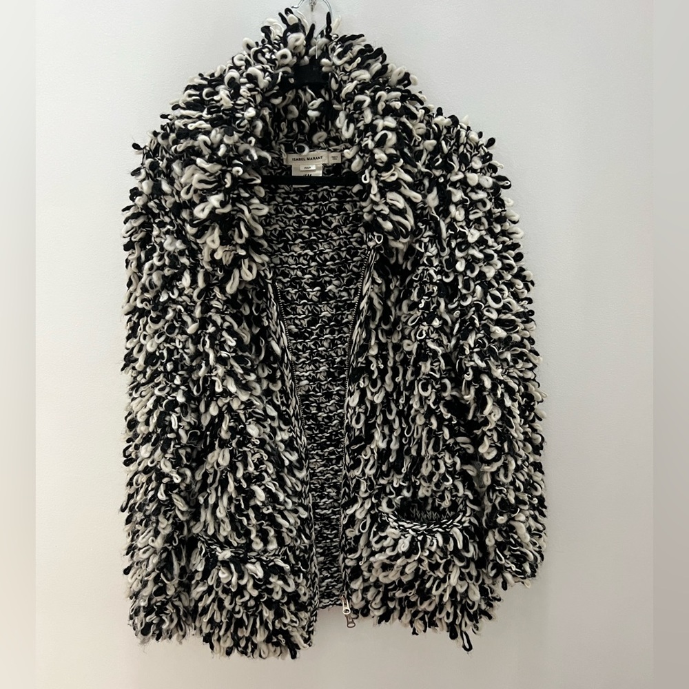 Isabel Marant X H&M wool zipper cardigan. Size XS